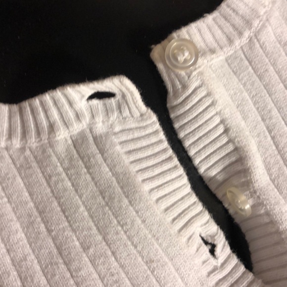 white hillard & hanson women’s cardigan sz large - Picture 3 of 4